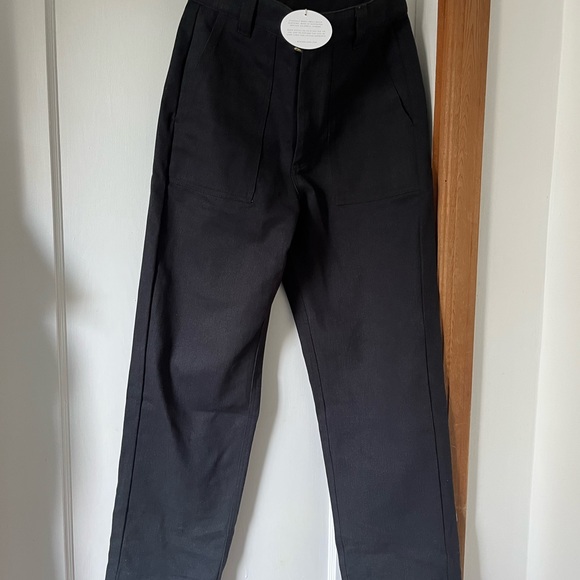 Beaton utility pants, black denim, size 6 - Picture 6 of 9